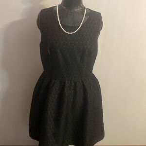 Aryeh Fit and Flare Black dress, size Large